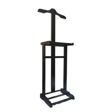 PERCHERO CABALLERO PARA TERNOS EN MADERA PINO CAOBA