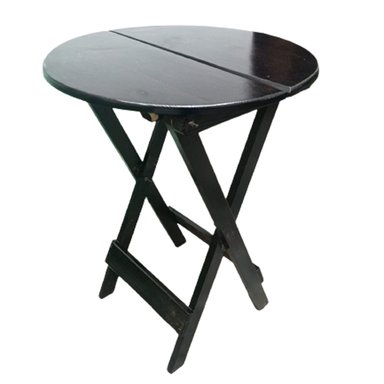 MESA PLEGABLE MADERA MARRÓN 60X60CM REDONDA WOODFLE DIAMETRO