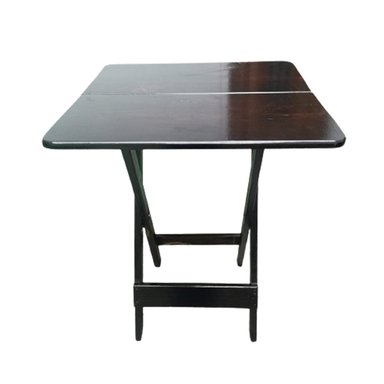 MESA PLEGABLE MARRÓN SALA O JARDIN WOODFLEX CUADRADA 80 X80 CM