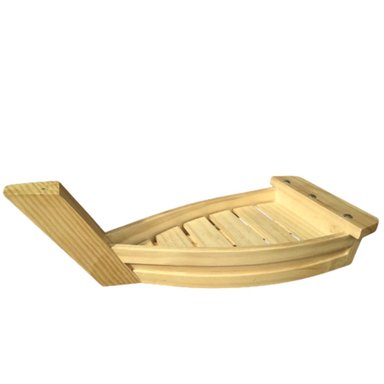 BARCO CEVICHERO EN PLATO PERSONAL MADERA PINO