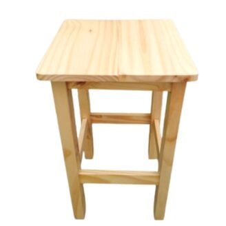 BANQUITO DE MADERA DANCING EN NATURAL LAQUEADO