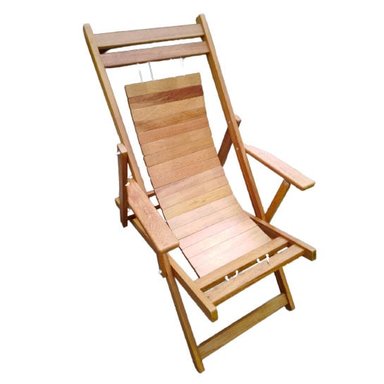 SILLA PEREZOSA MADERA CARAMELO PARA JARDIN TERRAZA
