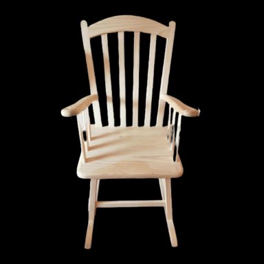 SILLA MECEDORA MADERA EN PINO NATURAL AMARILLO CLARO