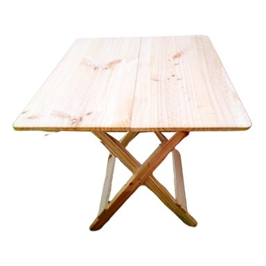 MESA PLEGABLE MADERA MARRÓN 60X60CM CUADRADA WOODFLE