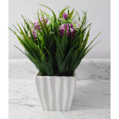PLANTAS LILA FLORES ARTIFICIALES ARREGLO FLORAL JARDIN