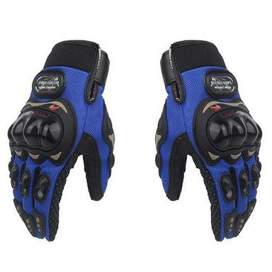 GUANTES DE MOTO TACTIL EN AZUL TALLA XL - 2