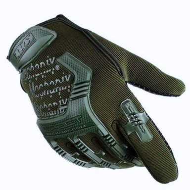 GUANTES DE MOTO TACTIL EN VERDE MILITAR TALLA XL - 1