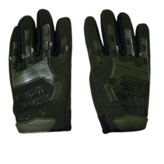 GUANTES DE MOTO TACTIL EN VERDE MILITAR TALLA XL - 4