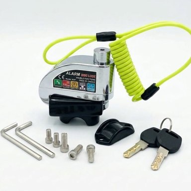 CANDADO DE DISCO CON ALARMA PARA MOTO - 1