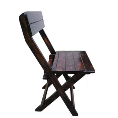 SILLA PLEGABLE TEXAS DE MADERA MARRON RUSTICO