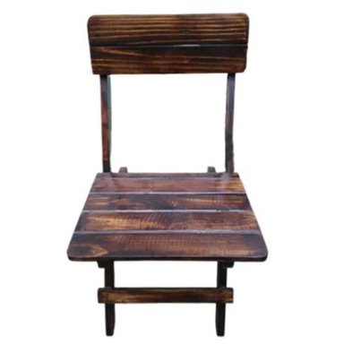 SILLA PLEGABLE TEXAS DE MADERA MARRON RUSTICO - 2