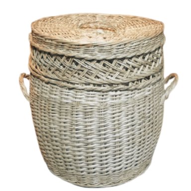 CESTO MIMBRE AMARILLO CLARO ARKINSA TAPA