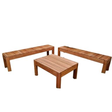 JUEGO DE MUEBLE SANTROPIT CON MESA DE CENTRO