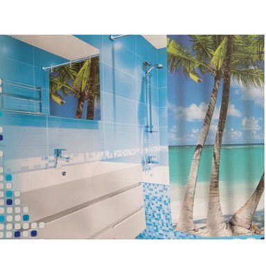 CORTINA DE BAÑO PALMERA