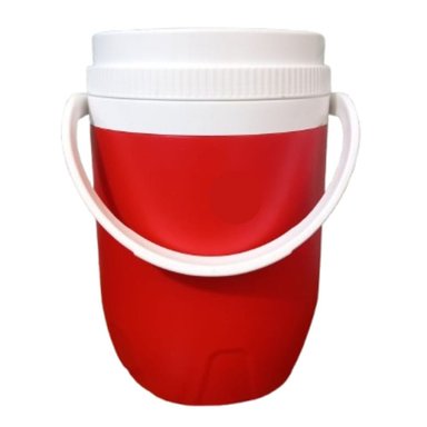 COOLER ROJO GRANDE 4 LITROS CON BOQUILLA EN TAPA - IDEAL PARA BEBIDAS FRIAS Y REFRESCANTES - 3