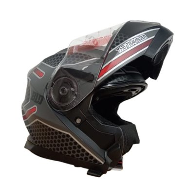 CASCO DE MOTO CERTIFICADO IRON LOX ARTICULADO INTEGRAL TALLA L - 1