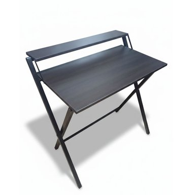 ESCRITORIO PLEGABLE WARNY MARRON| MELAMINA ESPECIAL Y ESTRUCTURA REFORZADA | IDEAL PARA HOME OFFICE