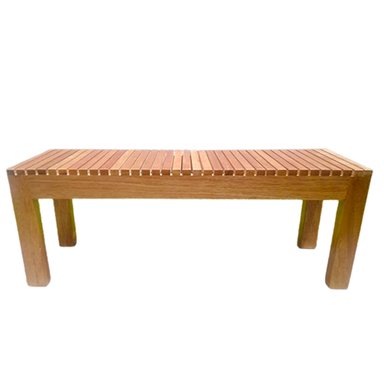 BANCA BANQUETA DE MADERA DE JARDIN DE 1.50MTS