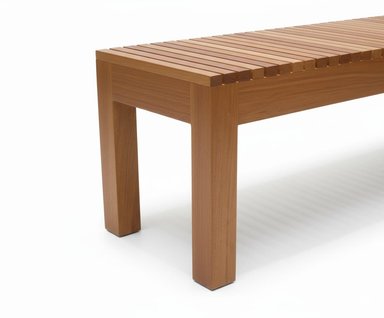 BANCA BANQUETA DE MADERA TORNILLO DE JARDIN DE 1.50MTS - 2