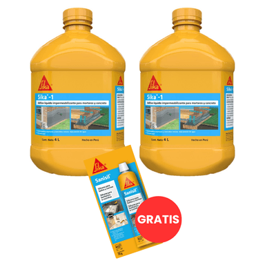 PACK 2 ANTISALITRE MORTERO X 4LT + SILICONA BAÑO Y COCINA