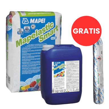 PACK MAPELASTIC SMART X 30KG Y MAPEFLEX PU 45 FT X 600ML - 1