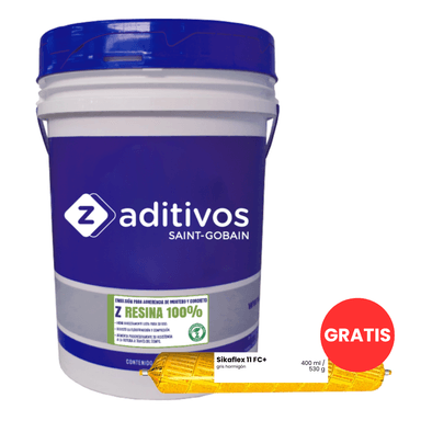PACK SUPER PLASTIFICANTE Z RESINA 100% X 20 LT + SELLADOR DE JUNTAS X 400ML