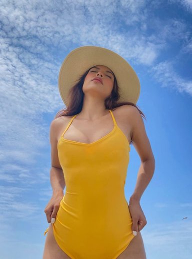 ROPA DE BAÑO LICRA MUJER SOLARY AMARILLO 1 PIEZA 1 PIEZA 'SOL'