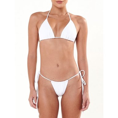 BIKINI PUSH UP LICRA MUJER SOLARY BLANCO BRASILERO - 3
