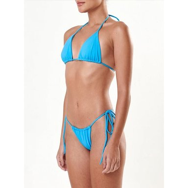 BIKINI PUSH UP LICRA MUJER SOLARY CELESTE BRASILERO - 2