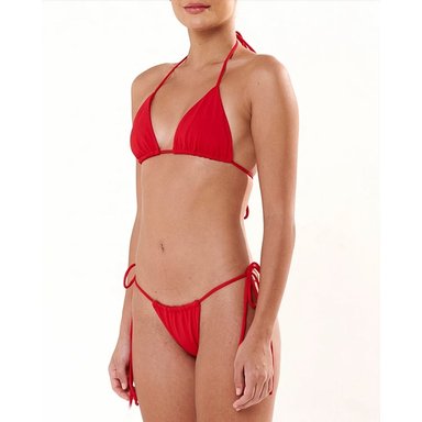 BIKINI PUSH UP LICRA MUJER SOLARY ROJO BRASILERO - 2