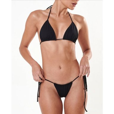 BIKINI PUSH UP LICRA MUJER SOLARY NEGRO BRASILERO - 5