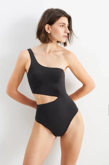 ROPA BAÑO LICRA MUJER SOLARY NEGRO PUSH UP 1 PIEZA MABEL ENTERIZO - 1