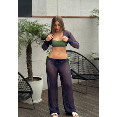 BIKINI PUSH UP LICRA MUJER SOLARY VERDE MANZANA 2 PIEZAS DAFNE - 3