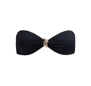 BIKINI TOP ABIGAIL PUSH UP LICRA MUJER SOLARY  NEGRO COPA REMOVIBLE - 1