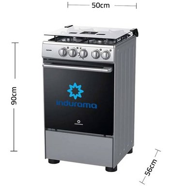 COCINA A GAS INDURAMA 4 HORNILLAS FONTANA - GRIS - 5