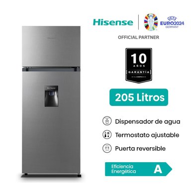 REFRIGERADORA HISENSE TOP MOUNT FROST 205L RD267H