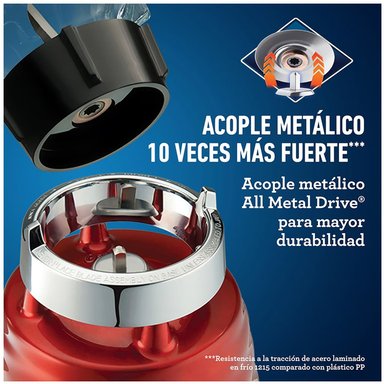 LICUADORA OSTER BLST4126R053 3 VEL 1000W BEEHIVE ROJA - 4
