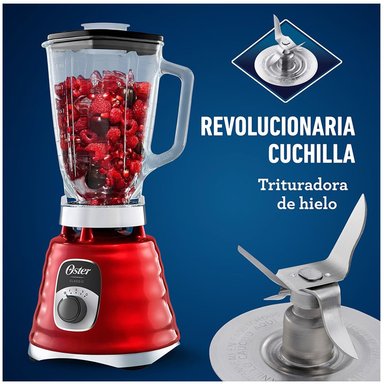 LICUADORA OSTER BLST4126R053 3 VEL 1000W BEEHIVE ROJA - 5