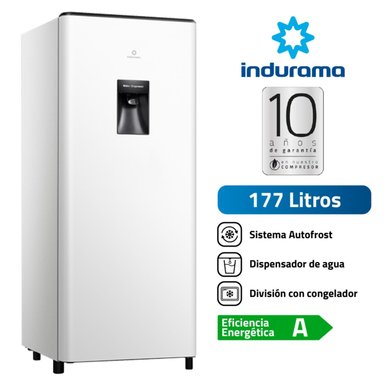 REFRIGERADORA INDURAMA 177L AUTO FROST RI-289DBL BLANCO