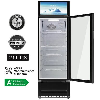 VISICOOLER BORD EX211-M VITRINA EXHIBIDORA VERTICAL 211L BLANCO