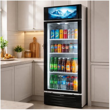VISICOOLER BORD EX211-M VITRINA EXHIBIDORA VERTICAL 211L BLANCO - 4