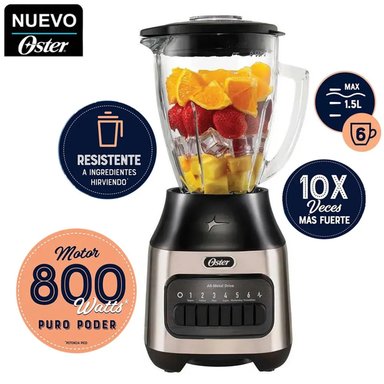 LICUADORA OSTER BLSTPEG NPB 1.5L 800W 6 VELOCIDADES - 1