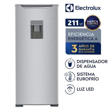 REFRIGERADORA ELECTROLUX FROST 211L GRIS ERDM26F2HPS