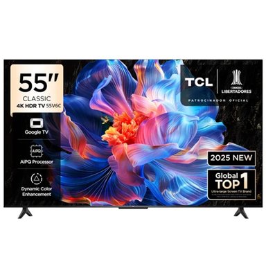 TELEVISOR TCL 55 LED 4K UHD GOOGLE TV 55V6C