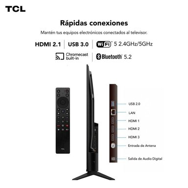 TELEVISOR TCL 55 LED 4K UHD GOOGLE TV 55V6C - 8