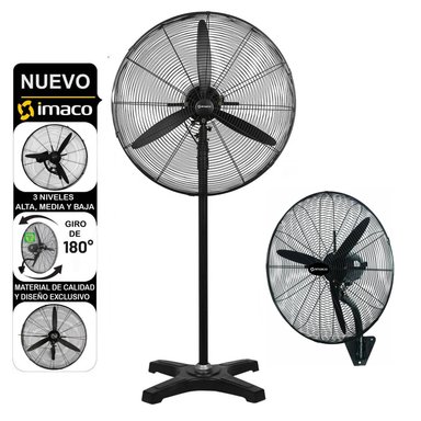 VENTILADOR INDUSTRIAL IMACO DE PARED Y PISO 30' 240 WATTS FS30240