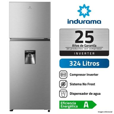 REFRIGERADORA INDURAMA 324L RI-439DI NO FROST CROMA
