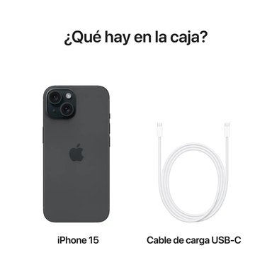 IPHONE 15 6GB RAM 128GB SIM 5G NEGRO - NUEVO - 8