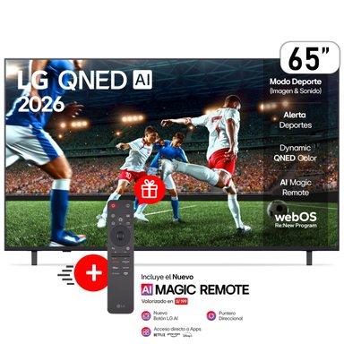 TELEVISOR LG QNED 65 4K THINQ AI SMART 65QNED73ASA (2026) - 1