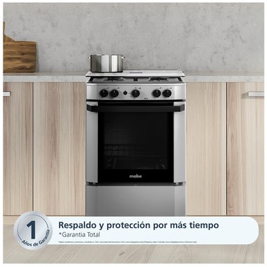 COCINA A GAS MABE 4 HORNILLAS 60 CM SILVER CMP6012AG1 - 6